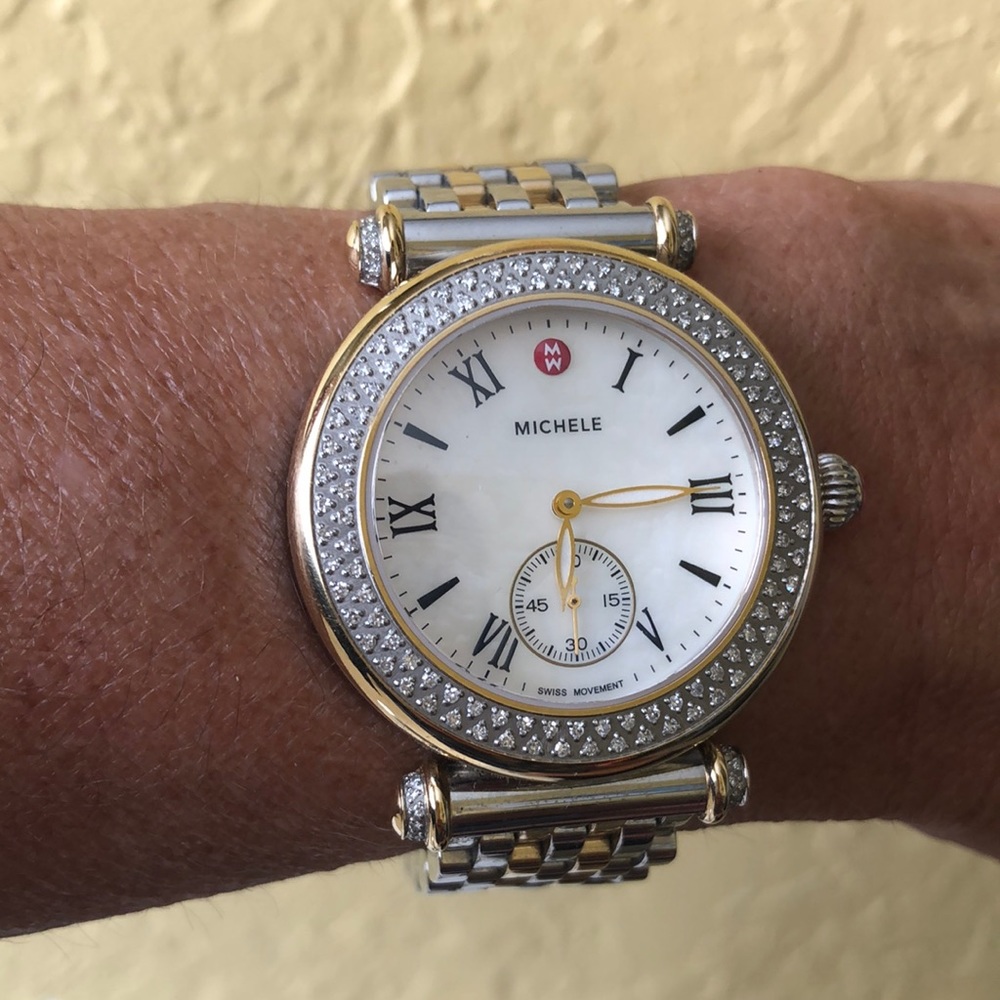 Michelle Caber Diamonds two-tone Stainless Watch